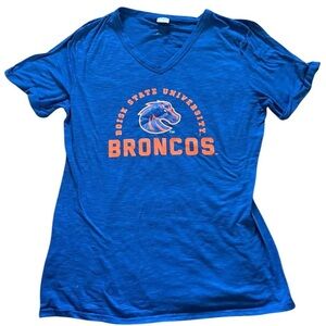 Boise State Broncos Women's Royal Blue V-Neck Tee